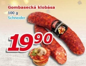 Gombasecká klobása Schneider