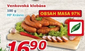Venkovská klobása Krásno