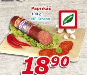 Salám Paprikáš Krásno