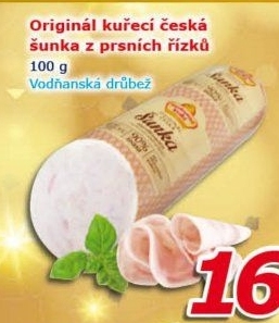 Šunka kuřecí prsní česká original Vodňanské kuře