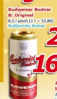 Pivo světlý ležák B: Original Budweiser Budvar