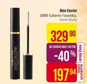 Řasenka Calorie 2000 Max Factor