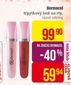 Lesk na rty třpytivý Dermacol