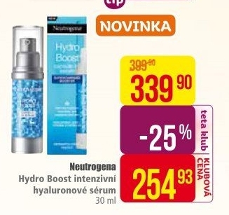 Pleťové sérum Hydro Boost Neutrogena