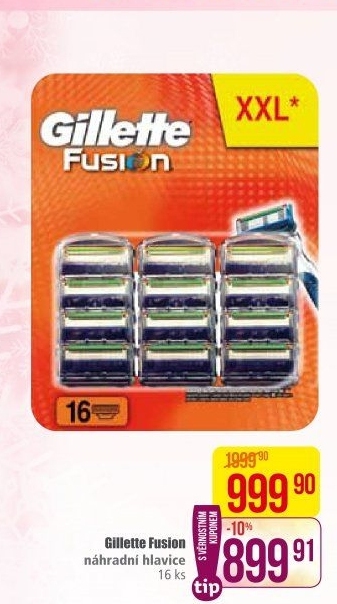 Náhradní hlavice pánské Gillette Fusion
