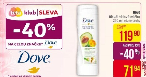 Tělové mléko Dove
