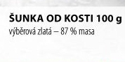 Šunka od kosti výběrová zlatá