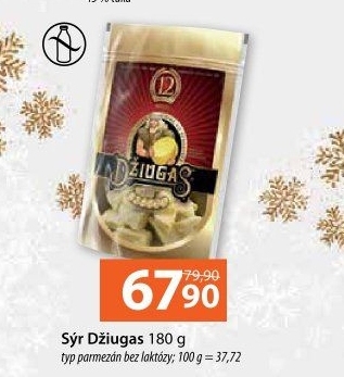 Sýr parmazán bez laktózy Džiugas
