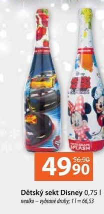 Sekt nealkoholický dětský Disney