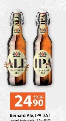 Pivo světlé India Pale Ale Bernard