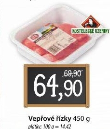 Řízky vepřové Kostelecké uzeniny