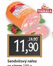 Nářez sendvičový se sýrem Váhala