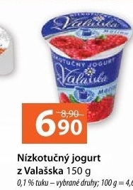 Jogurt nízkotučný ochucený z Valašska Mlékárna Valašské Meziříčí