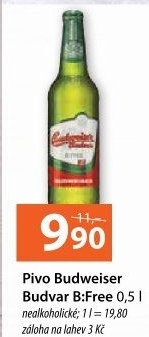 Nealkoholické pivo B:Free Budweiser Budvar