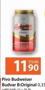 Pivo světlý ležák B: Original Budweiser Budvar