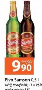 Pivo světlý ležák Samson