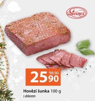Hovězí šunka dekorovaná Steinex