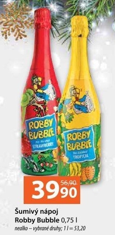 Sekt nealkoholický dětský Robby Bubble