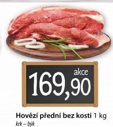 Hovězí přední bez kosti - krk