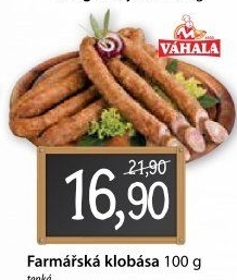 Farmářská klobása tenká Váhala