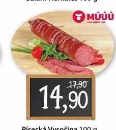 Salám Vysočina písecká Maso uzeniny Písek