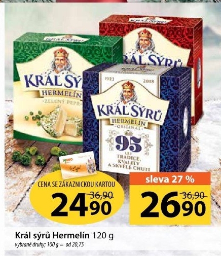 Sýr Hermelín Král sýrů