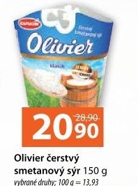 Sýr čerstvý smetanový neochucený Olivier Kapucín