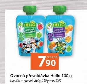 Ovocná kapsička Hello