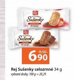 Sušenky celozrnné Rej