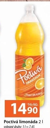 Limonáda Poctivá Poděbradka