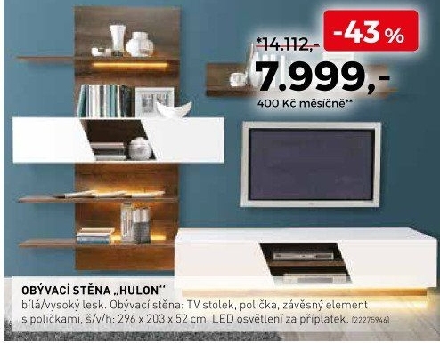 Obývací stěna HULON