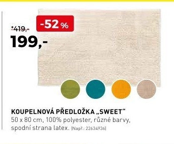 Koupelnová předložka SWEET