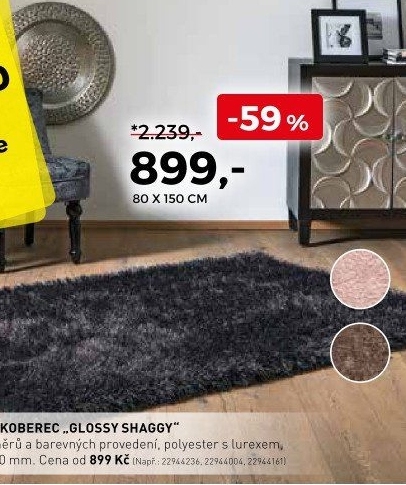 Kusový koberec Glossy Shaggy
