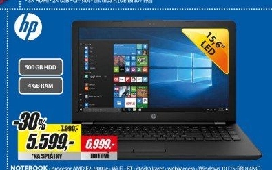 15-rb014nc 15,6 E2-9000e 4G 500GB W10 HP