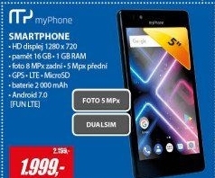 FUN LTE DUAL SIM ČERNÝMYPHONE