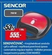 SSM 9404RD sendvičovačSENCOR