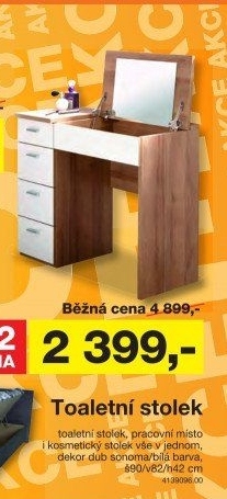 Toaletní stolek MAKE UP