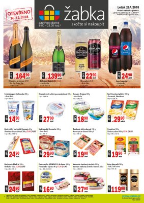 akční leták Žabka 19.12.2018-8.1.2019