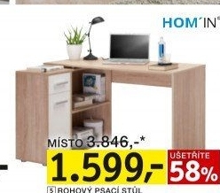 PSACÍ STŮL S REGÁLEM