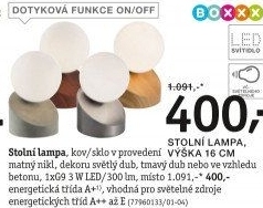 LED STOLNÍ LAMPA