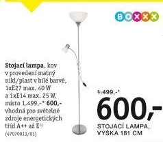 STOJACÍ LAMPA