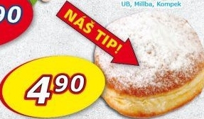 Kobliha s ovocnou náplní