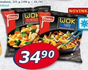 Zeleninová směs mražené Wok Findus