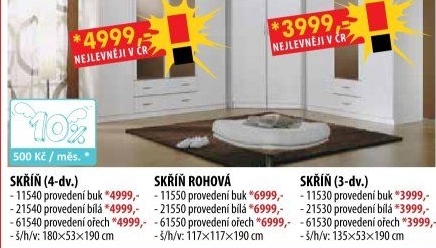 Skříň ESO 4dveřová 11540 buk