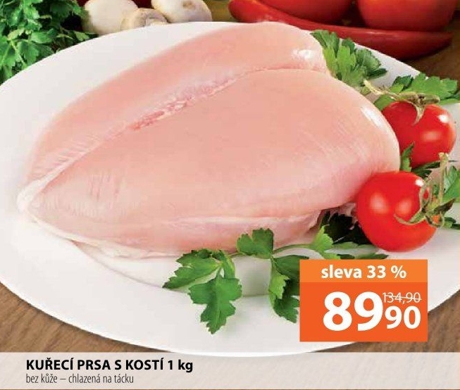 Kuřecí prsa s kostí