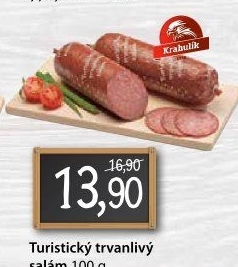 Salám turistický trvanlivý Krahulík