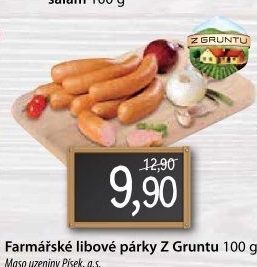 Párky farmářské libové Z Gruntu