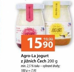 Jogurt ochucený jihočeský Agro-La