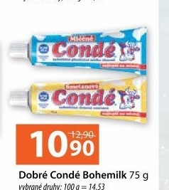 Mléko kondenzované ochucené Condé Bohemilk