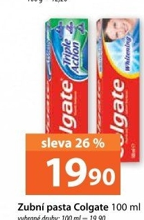 Pasty na zuby Colgate